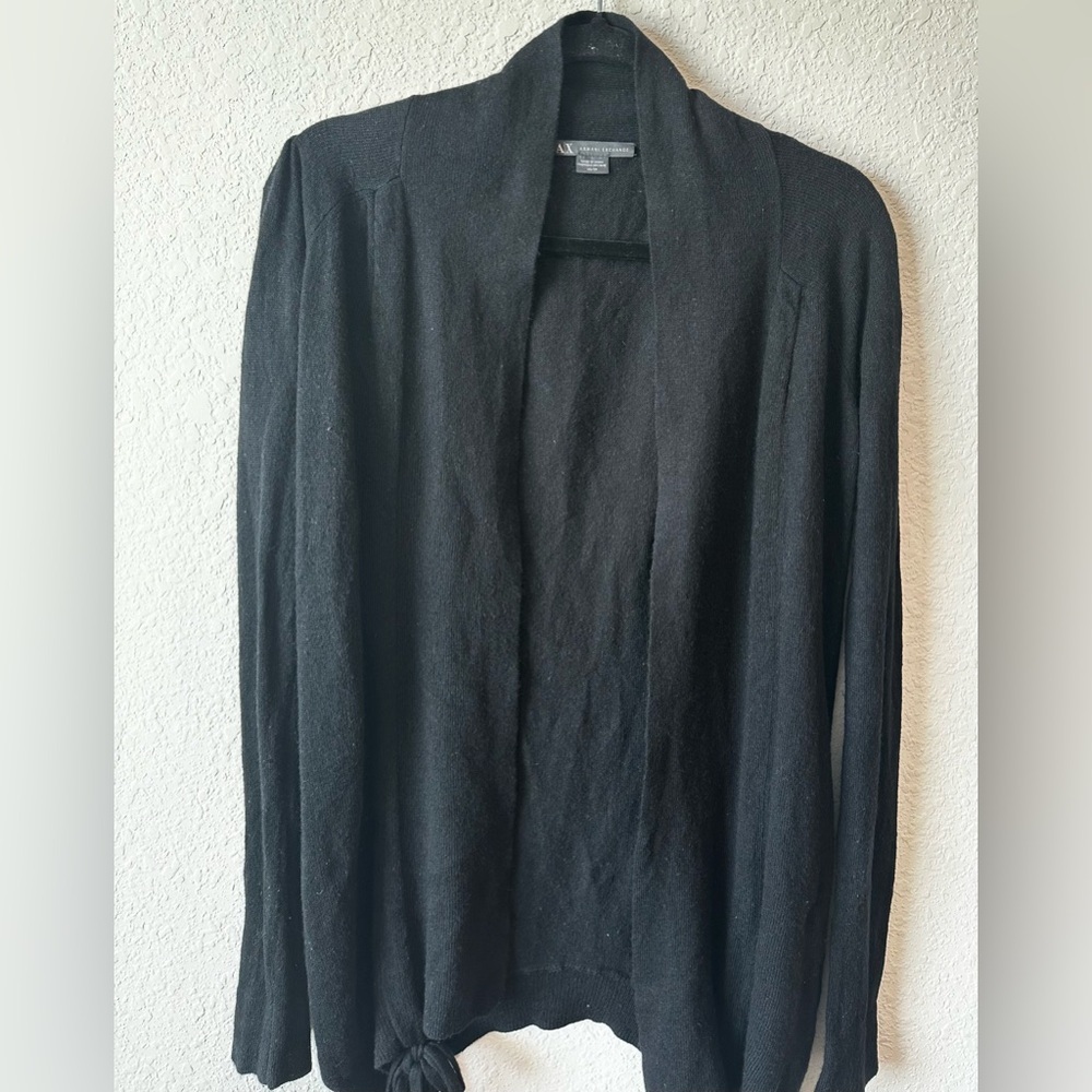 Armani Exchange Black Knit Cardigan Size XS